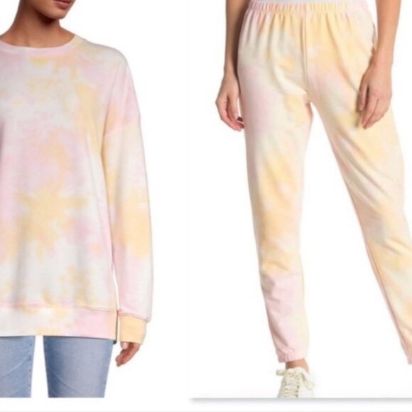 Wildfox Sherbert Tie-Dye Sweat & Jogger Set - Picture 1 of 8